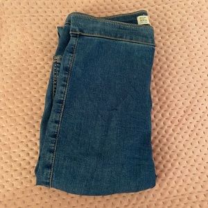 Topshop Dark Blue Joni Jeans